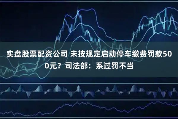 实盘股票配资公司 未按规定启动停车缴费罚款500元?司法部:系过罚不当